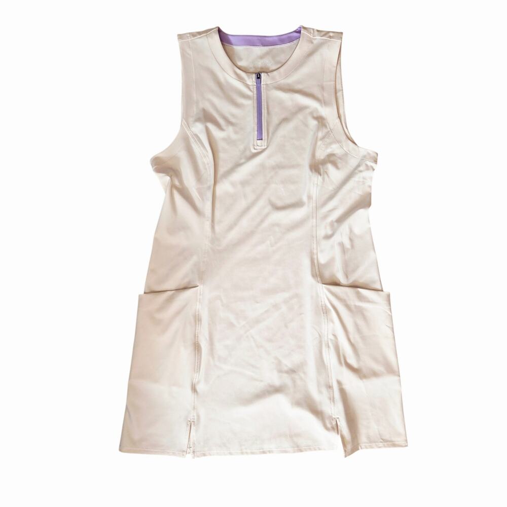 Bad Birdie Golf Dress Hybrid Sporty Activewear sz XL or 12 Cream Off-white